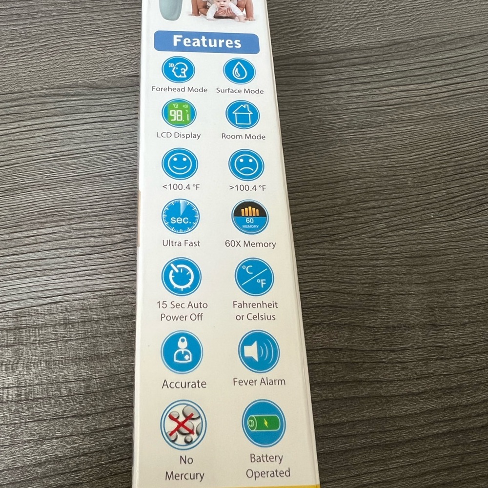 Amplim Hospital Medical Grade NonContact Clinical Infrared Forehead Thermometer